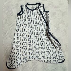 HonestBaby Baby Organic Cotton Wearable Blanket, Compass, Medium